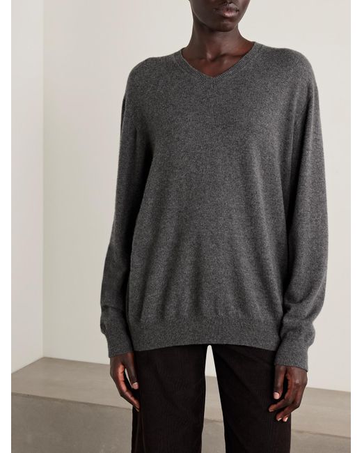 The Row Gray Ligeia Pullover Aus Kaschmir