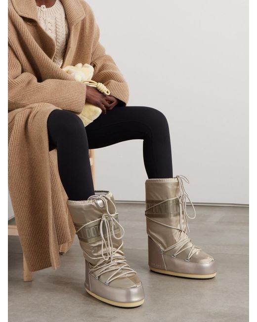 Moon Boot Natural Icon Glance Shell And Pvc Snow Boots