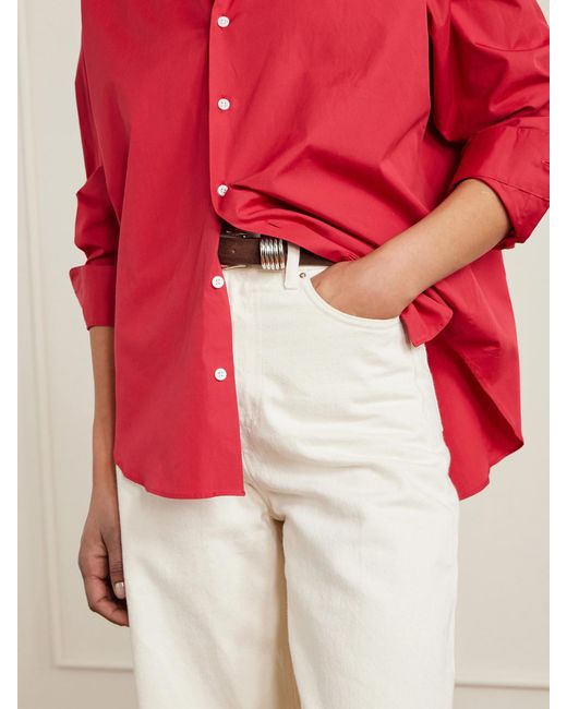 Comme Si Pink Cotton-Poplin Shirt