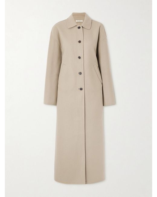 Kallmeyer Natural Constance Herringbone Wool-Blend Coat