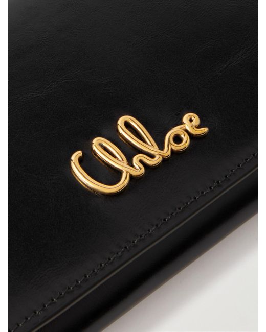 Chloé White Iconic Schultertasche Aus Leder Mit Verzierung