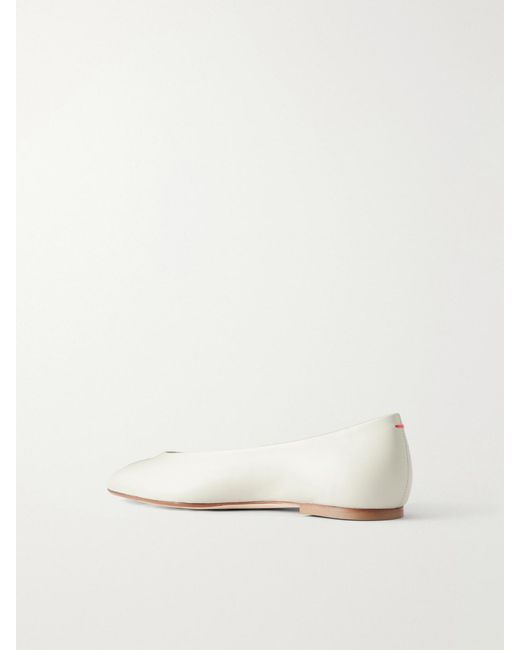 Aeyde Natural Ellie Leather Ballet Flats