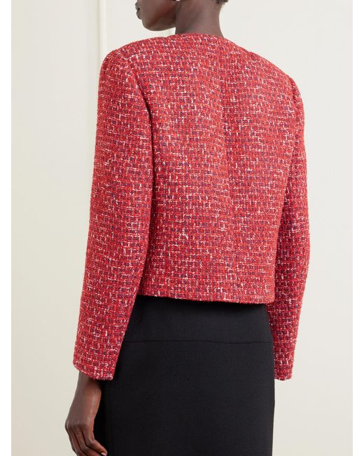Valentino Garavani Red Tweed Jacket
