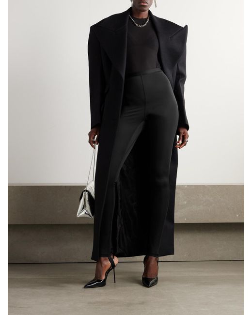 Magda Butrym Black Stretch-Jersey Stirrup Leggings