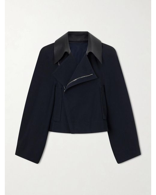 Givenchy Blue Cotton And Wool-Blend Gabardine Jacket