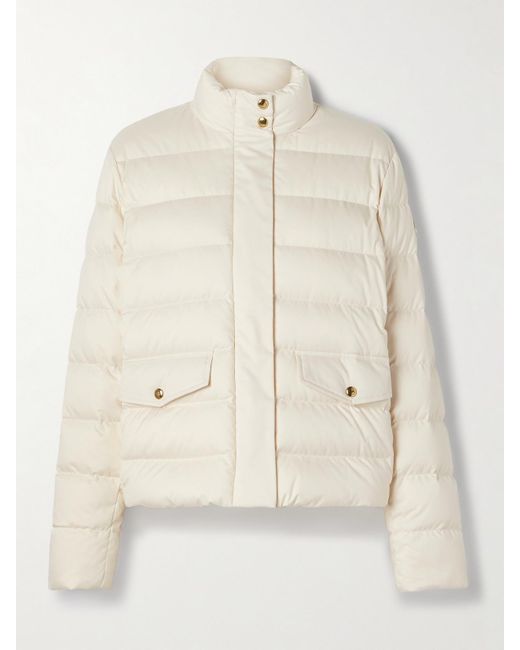 Moncler Natural Bessettes Quilted Shell Down Jacket