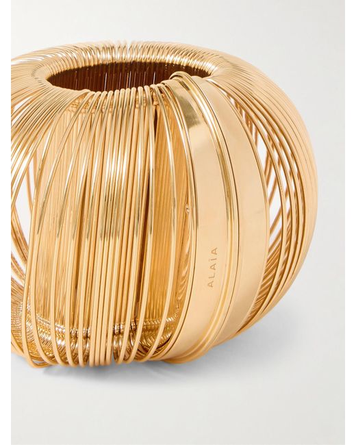 Alaïa Natural Tone Cuff