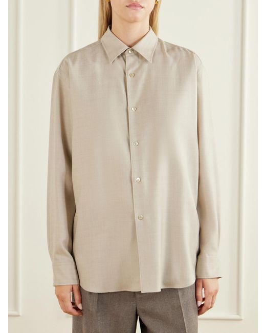 Auralee Natural Wool Shirt