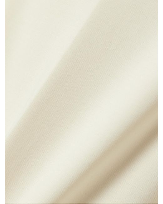 Max Mara White Orche Hose Mit Weitem Bein Aus Einer Baumwollmischung