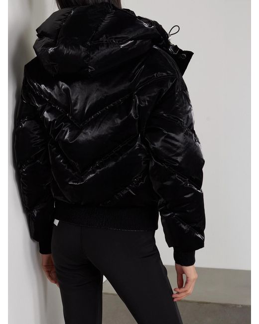 CORDOVA Black The Niseko Hooded Quilted Down Ski Jacket