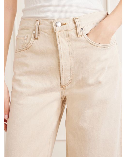 Agolde Natural Arc Mid-Waist Wide-Leg Jeans