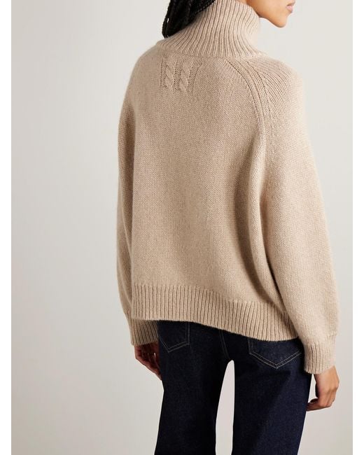 Nili Lotan Natural Raelynn Cashmere Turtleneck Sweater