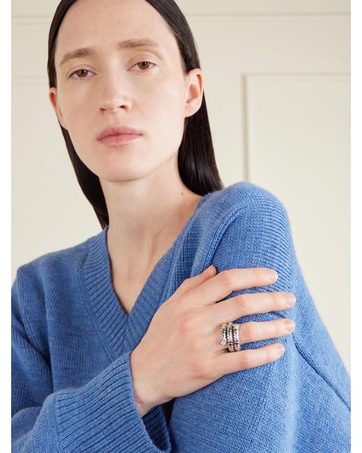 Marina B Natural Trisola 18-Karat Diamond Ring
