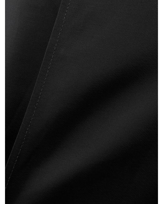 Jil Sander Black Satin Wide-Leg Pants