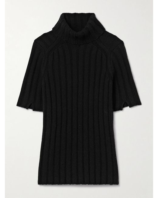 Proenza Schouler Black Starling Wool And Cashmere-Blend Turtleneck Sweater