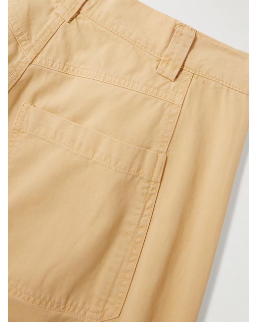 Jamie Haller Natural The Crop Painter Cropped Mid-Rise Wide-Leg Jeans