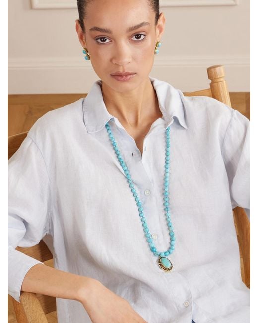 Ileana Makri Green 18-Karat, And Diamond Necklace