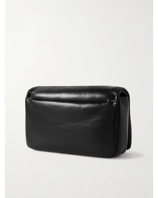 Roger Vivier Black Vic' Choc Me Padded Leather Shoulder Bag