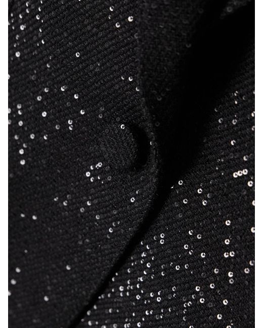 Tom Ford Black Blazer Aus Einer Wollmischung Mit Pailletten