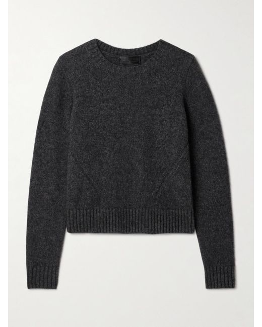 Nili Lotan Black Gwendolyn Verkürzter Pullover Aus Einer Wollmischung