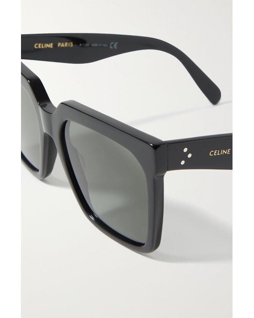 Celine Oversized Square-frame Acetate Sunglasses in Black | Lyst UK