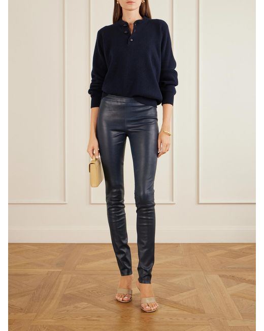 Stouls Blue Jo Leather Leggings