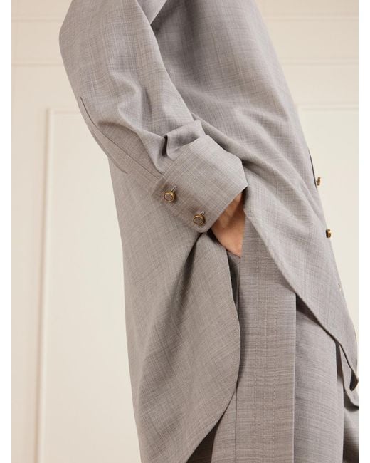 Zimmermann Gray Valiant Wool Shirt