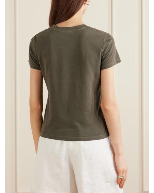 James Perse Green Vintage Boy Cotton-Jersey T-Shirt