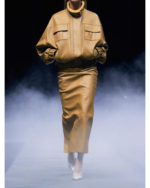 Khaite Natural Malone Shearling Bomber Jacket