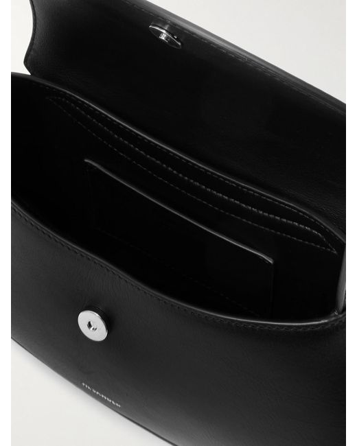 Jil Sander Black Eldorado Small Leather Shoulder Bag