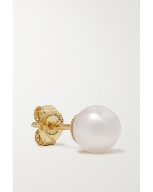 Mateo White 14-Karat Pearl Earrings