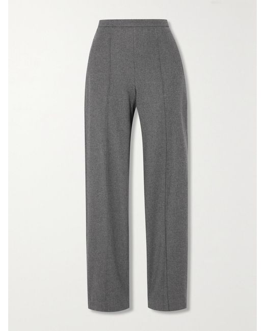 Vince Gray Hose Mit Geradem Bein Aus Gebürstetem Strick