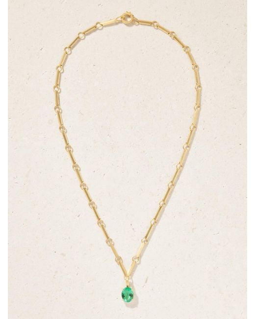 Irene Neuwirth Natural Heroic 18-Karat Emerald Necklace