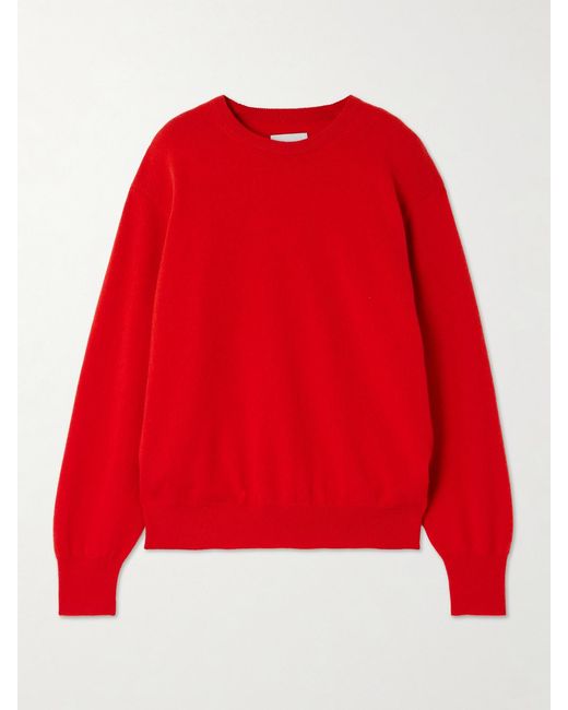 Ssstein Red Brushed-Cashmere Sweater