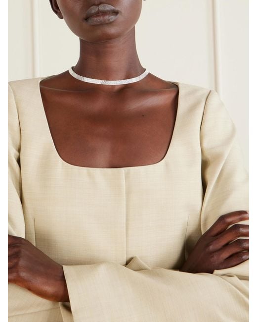 Loren Stewart White Sterling Necklace