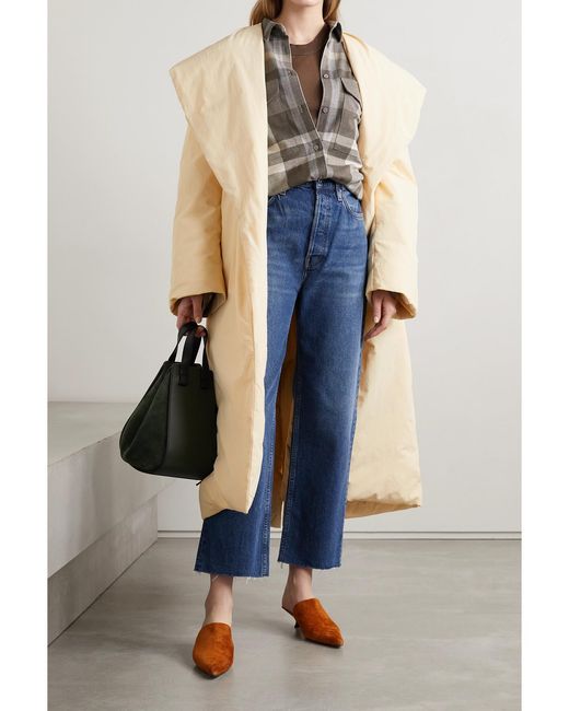 Totême  Natural Belted Recycled Shell Down Coat