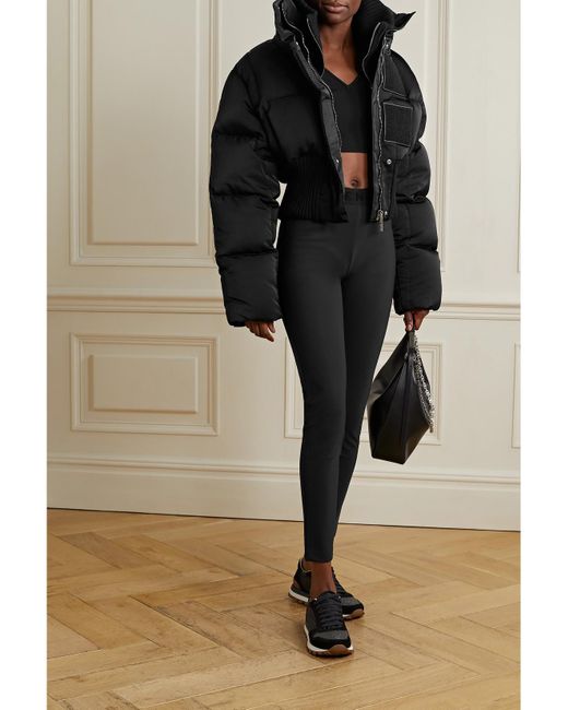 Givenchy Black Cropped Stretch-Knit Top