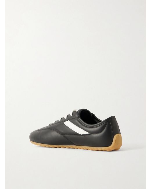 McQueen Black Boxe Leather Sneakers