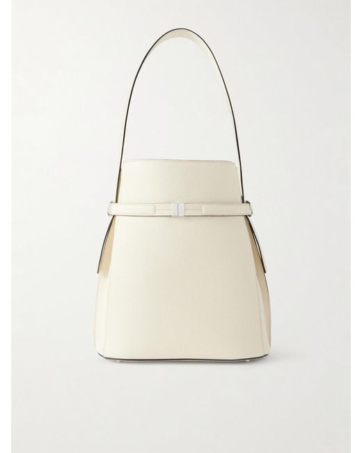 Totême Natural Belted Textured-Leather Tote