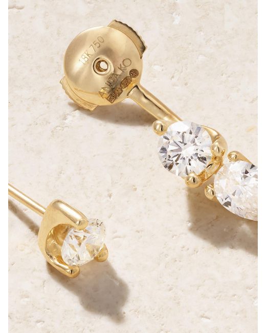 Anita Ko Natural Large Orbit 18-Karat Diamond Single Earring