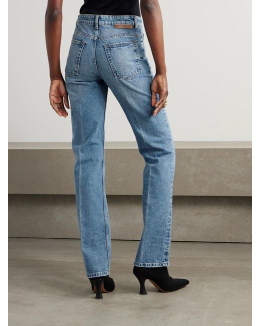 Stella McCartney Blue Straight-Leg Organic Jeans