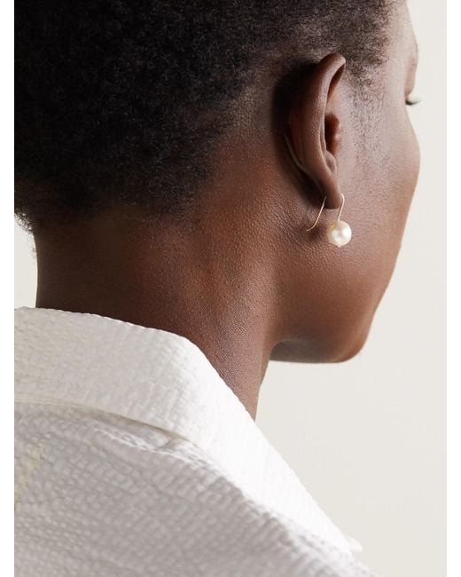 Mateo Natural 14-Karat Pearl Earrings
