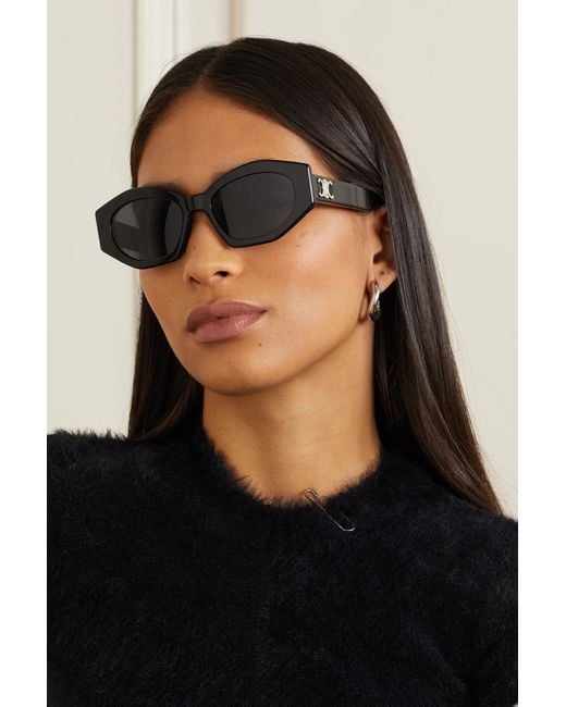 Bold 3 Dots oval sunglasses in purple - Celine Eyewear | Mytheresa