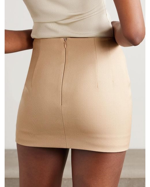 Wardrobe NYC Natural Contour Wool Mini Skirt