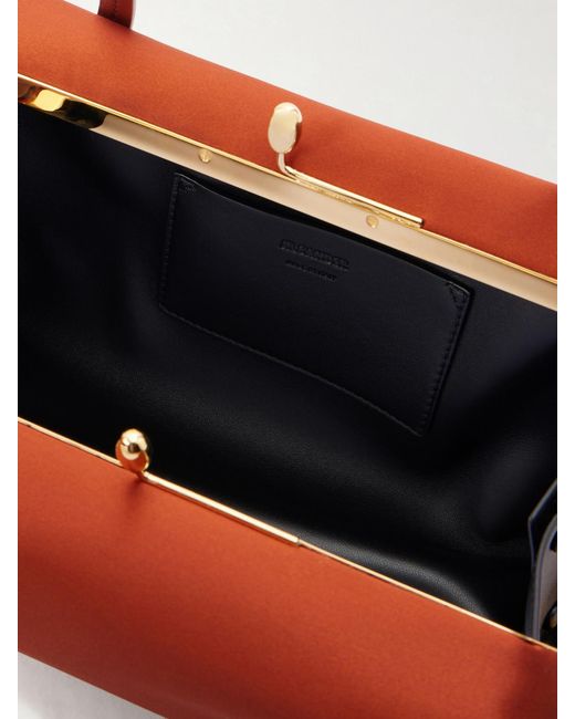 Jil Sander Red Goji Pillow Satin Shoulder Bag