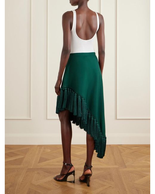 Alaïa White Silk-Blend Bodysuit