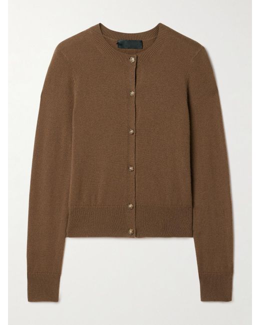 Nili Lotan Brown March Cardigan Aus Kaschmir