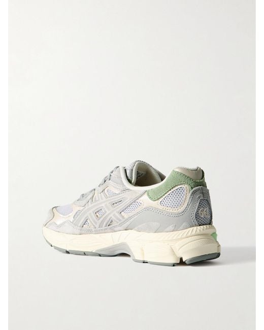 Asics Gray Gel-Nyc Sneakers Aus Mesh Mit Leder- Und Velourslederbesätzen
