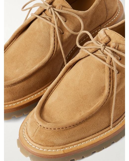 LEGRES White Suede Brogues