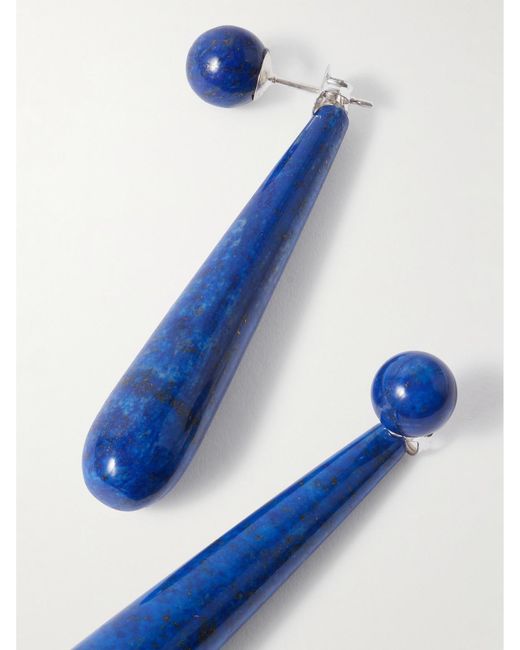Sophie Buhai Blue Angelika Ohrringe Mit Lapislazuli Und Details Aus Silber